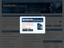 Tablet Screenshot of analyticrecruiting.com